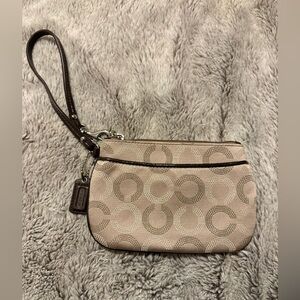 Coach Signature C Canvas Wristlet
